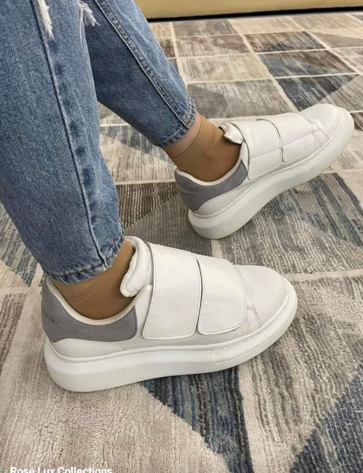 Alexander McQueen Velcro Oversized Sneakers Size 38 Luxury