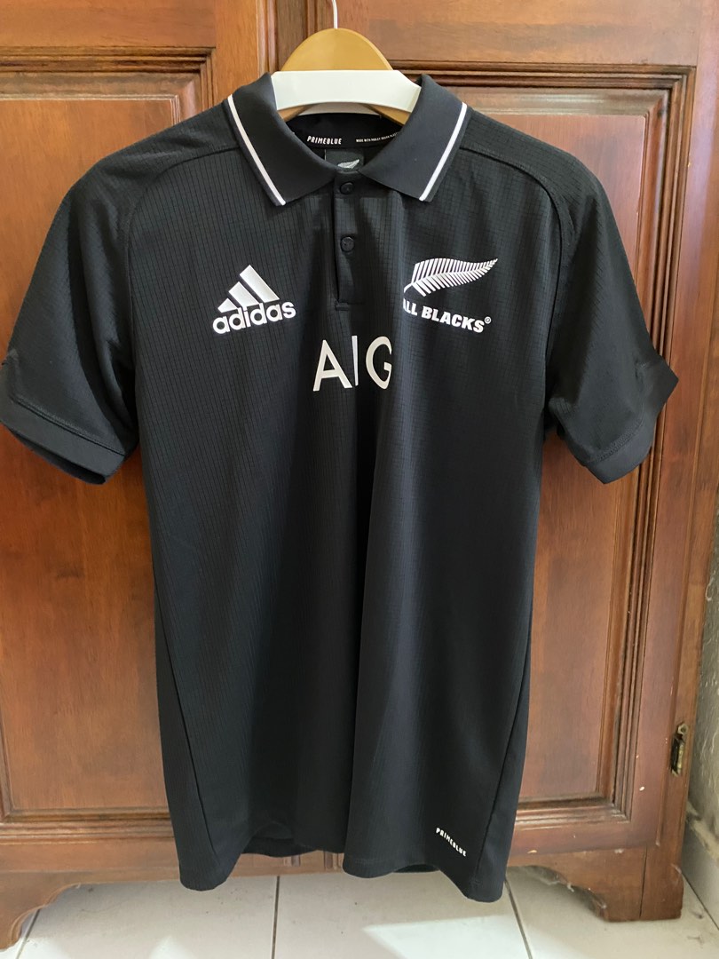 ALL BLACK ADIDAS POLO SHIRT brand new official with tag, Men's Fashion