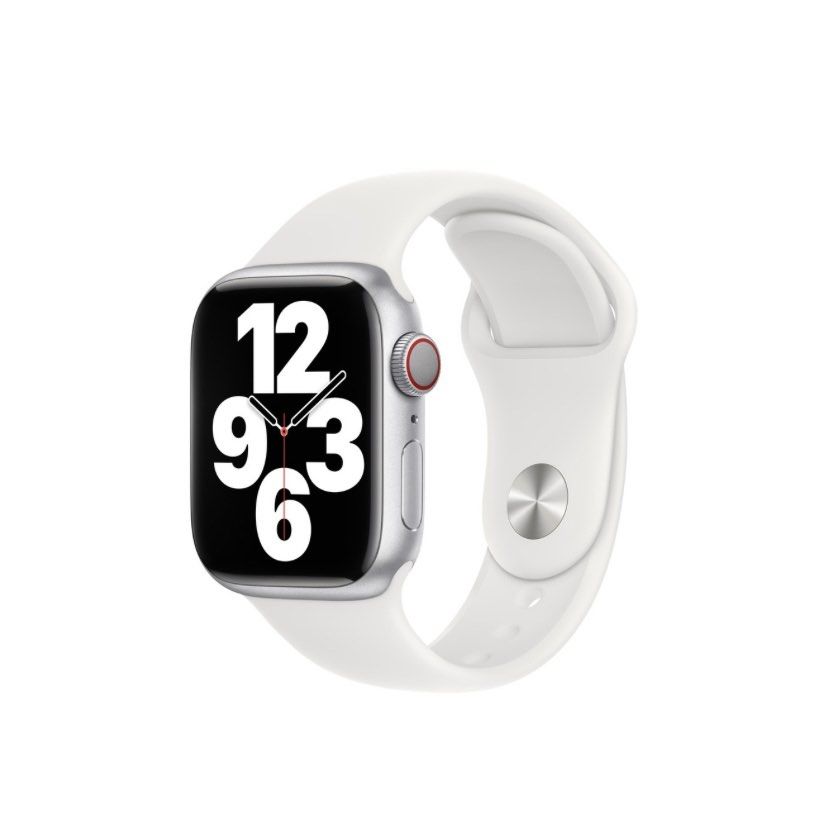 White sport apple watch band on sale