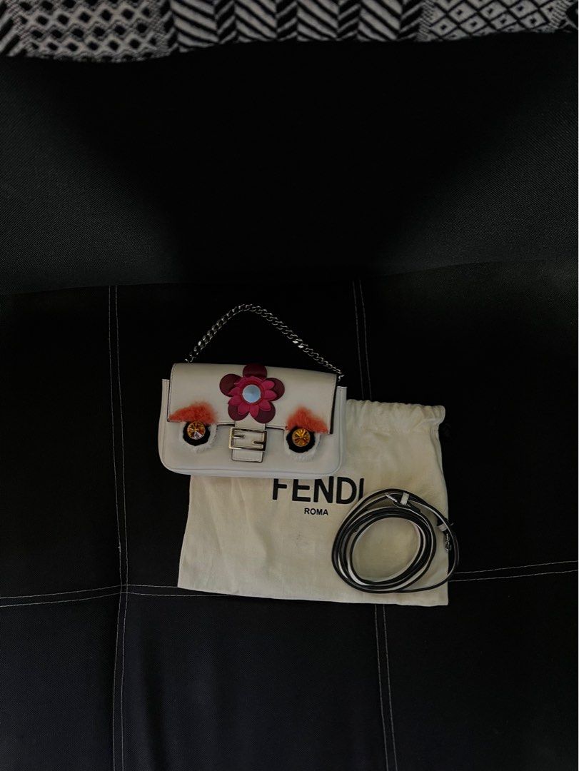 Authentic Fendi Micro Baguette (Category: Luxury Bags & Wallets) located in Binalonan. Submitted by sheenaluxarchive (Listing ID 1229859710, Image 2). Description: Cheapest micro baguette here at carou Authentic No flaws.