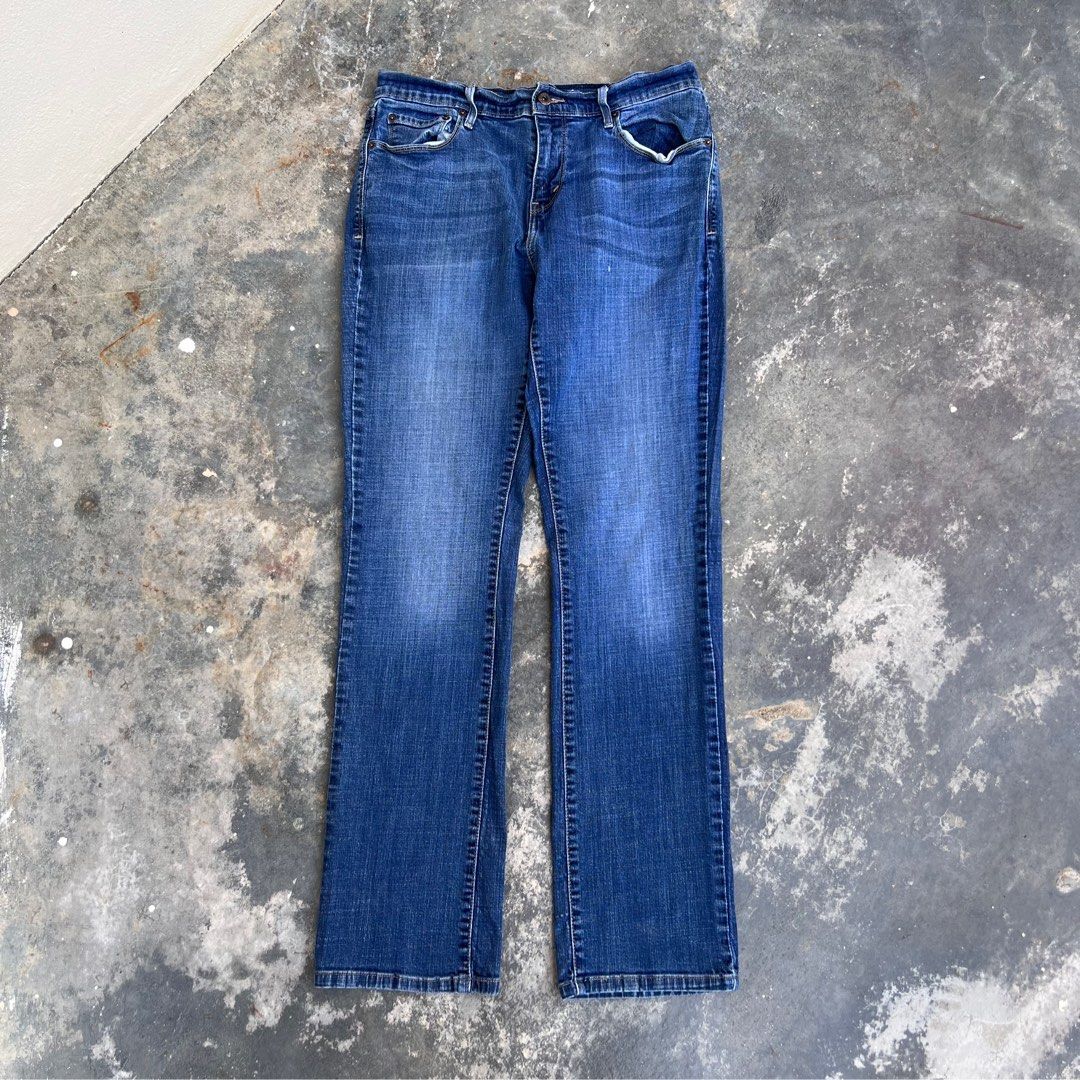 Authentic Levis 505 Straight Leg Ladies Stretch Jeans Saiz 30