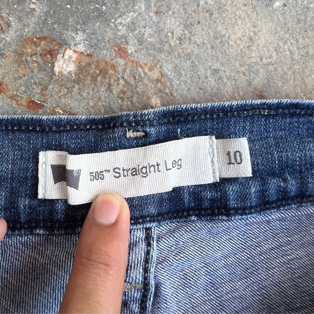 Authentic Levis 505 Straight Leg Ladies Stretch Jeans Saiz 30