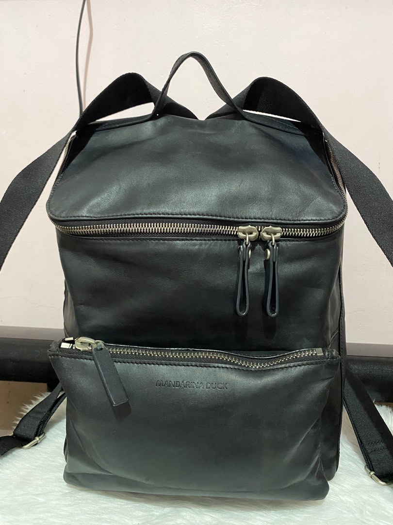 Mandarina duck sales leather backpack