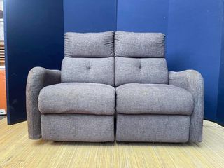 Automatic Recliner Sofa Lazy Boy inspired 50”L x 34”W x 17”SH  Automatic 220 volts 2 seater Fabric seat Bulky foam In good condition