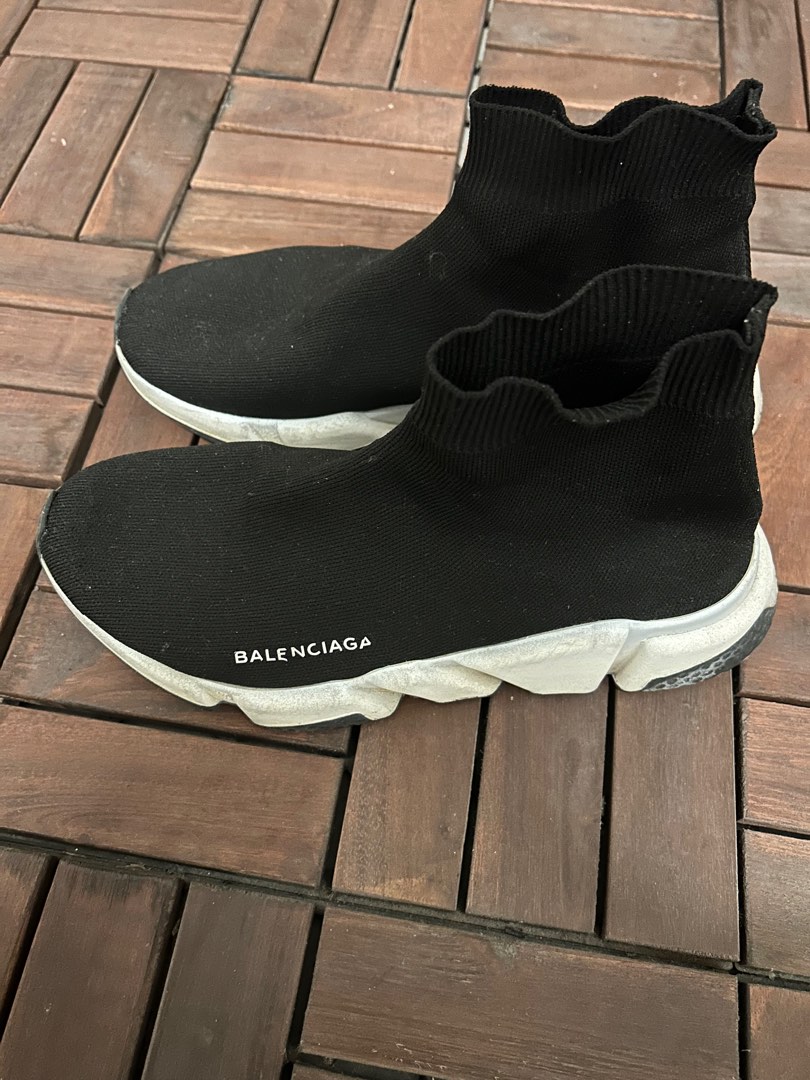 balenciaga speed trainer mens silver