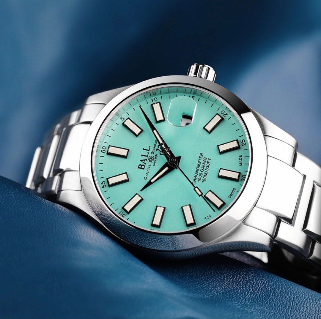 BALL ENGINEER III MARVELIGHT 40MM CHRONOMETER TIFFANY BLUE
