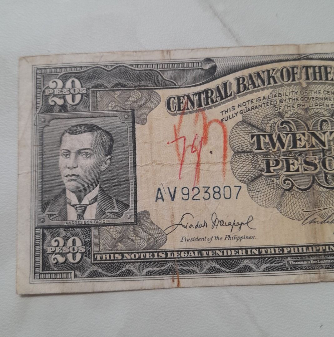 BANKNOTE: 20-PESO BANKNOTE 