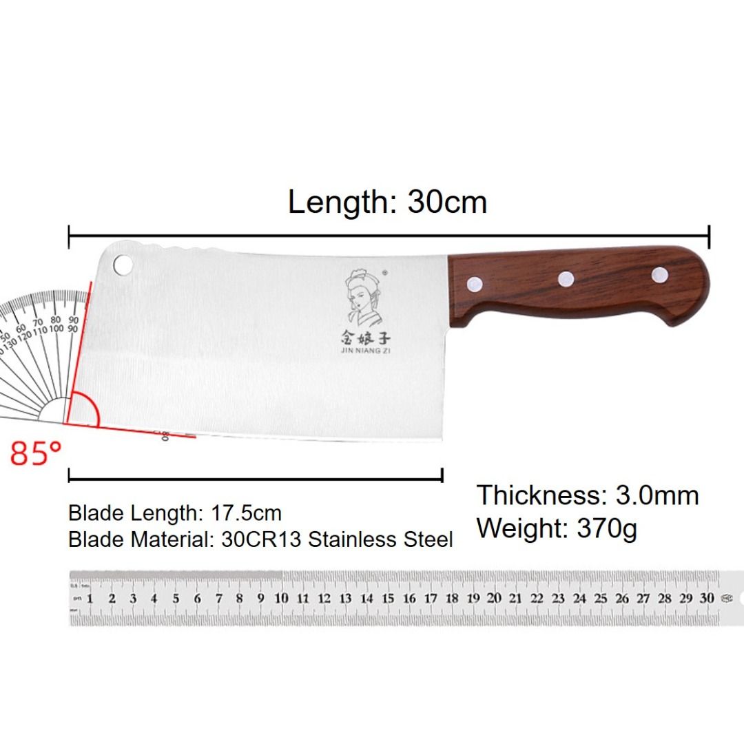 Bone chopping knife imitation wood grain handle kitchen bone chopping