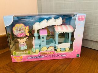 Brand new BN epoch Sylvanian Calico Critters Floating Cloud Rainbow Train, Toy Vehicle Playset & 1 Collectible Figure