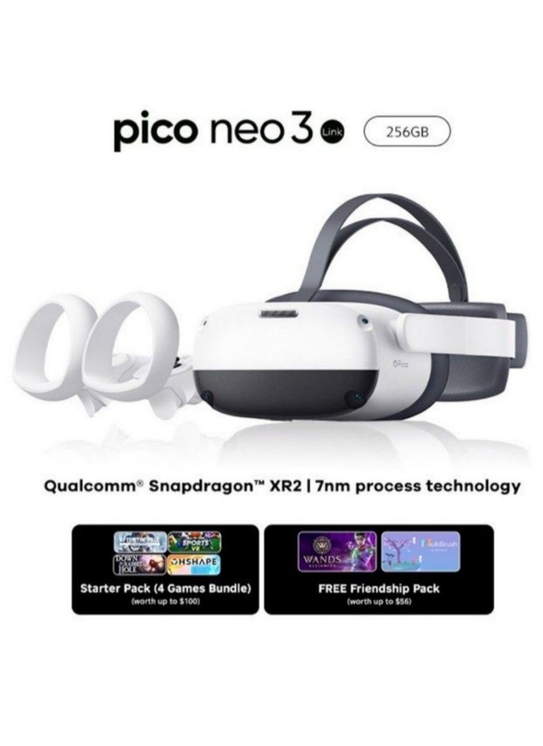 Brand new Sealed Pico 3 Neo VR, 256GB with 6 games, Mobile Phones &  Gadgets, Other Gadgets on Carousell