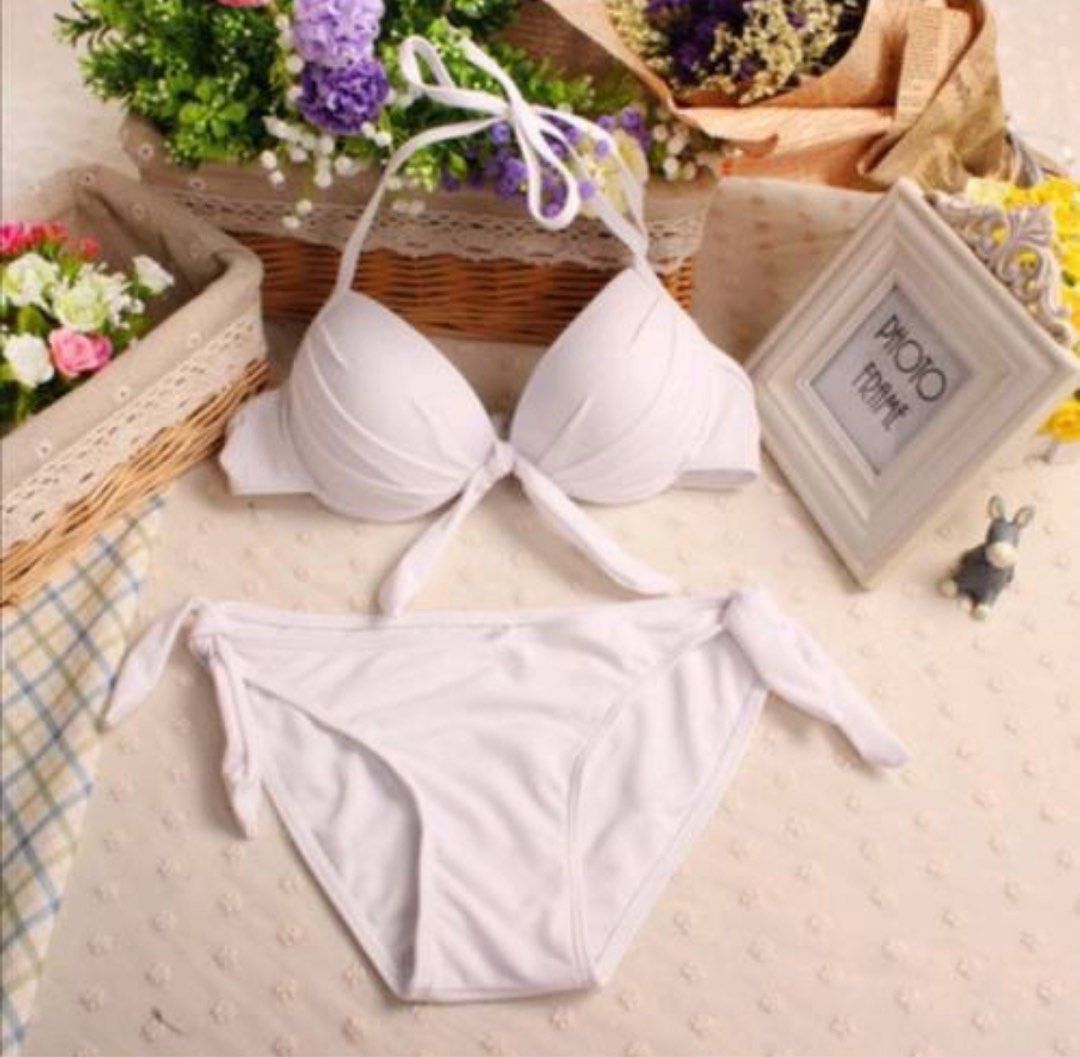 New Tag New Look High Waist Bikini White