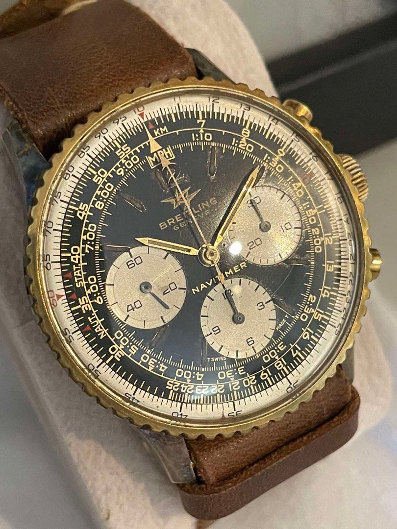Breitling Navitimer 806 (Category: Luxury Watches) located in Manila. Submitted by anamariamarie (Listing ID 1229933568, Image 3). Description: For sale Vintage breitling navitimer 806 Mechanical venus movement Keeps time and chrono resets to zero 9/10 vintage condition All original watch head Rare and collectible! 218k Many thanks.
