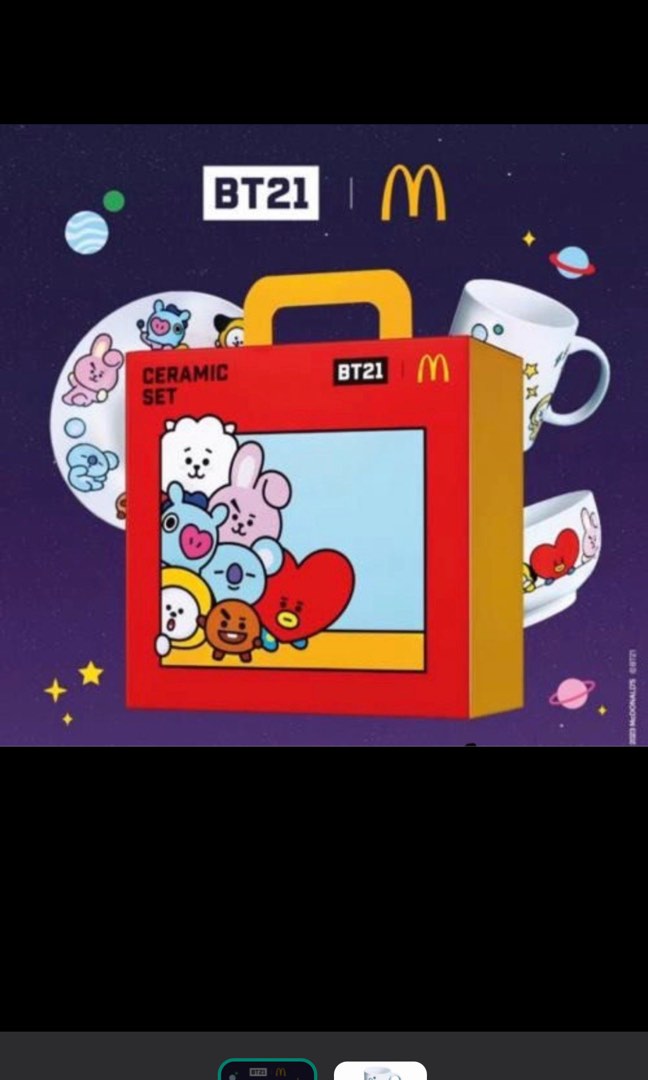 Bt21 ceramic set, Furniture & Home Living, Kitchenware & Tableware