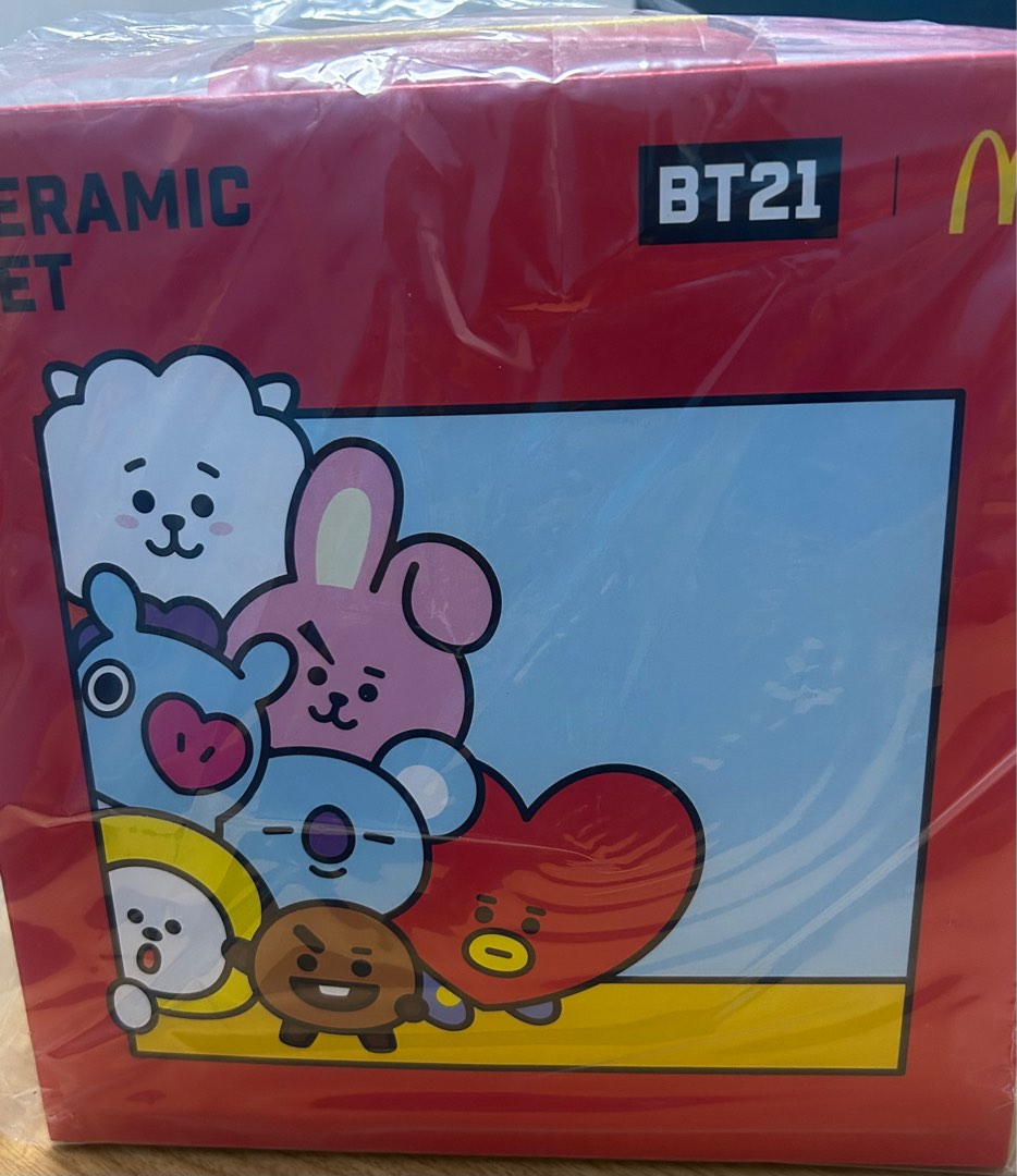 Bt21 ceramic set, Furniture & Home Living, Kitchenware & Tableware