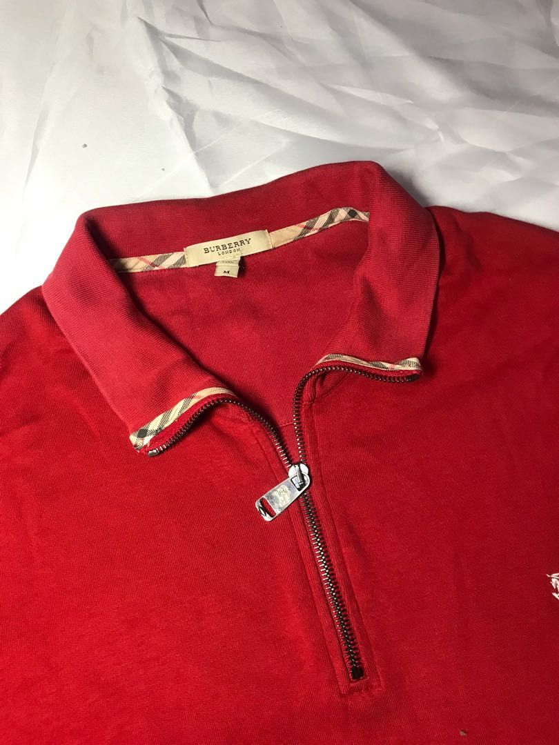 Burberry Quarter Zip Sweater - Men's XXL