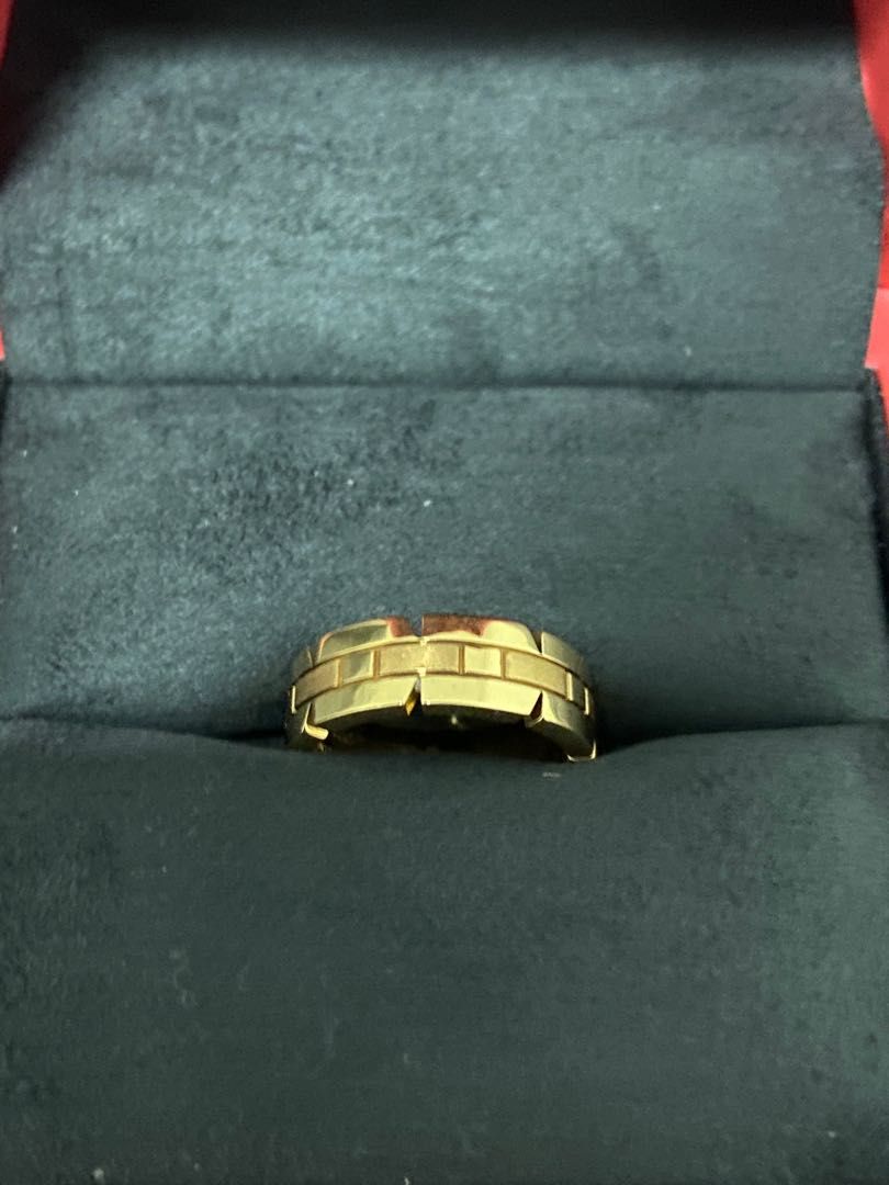 Cartier tank francaise clearance ring yellow gold