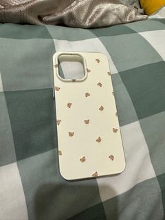 Case iphone teddy bear printed timbul 14 pro max