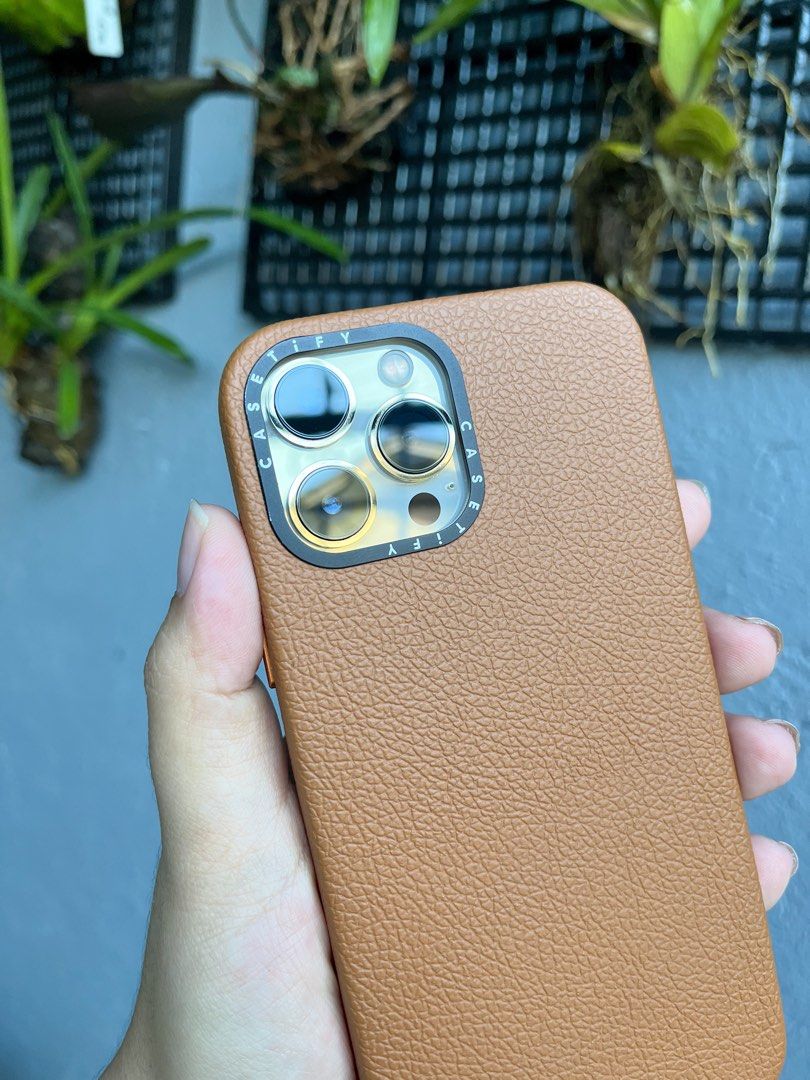 Casetify Leather case for iPhone 13 Pro Max (Magsafe), Mobile Phones