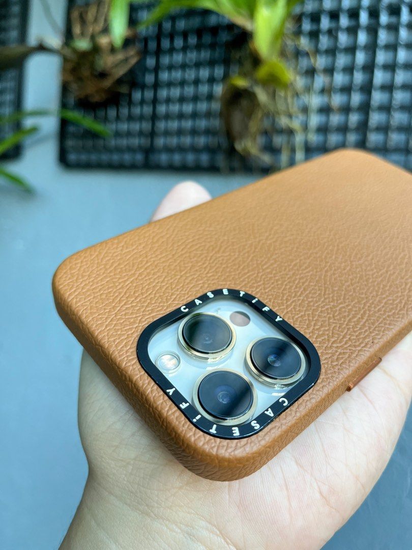 Casetify Leather case for iPhone 13 Pro Max (Magsafe), Mobile Phones