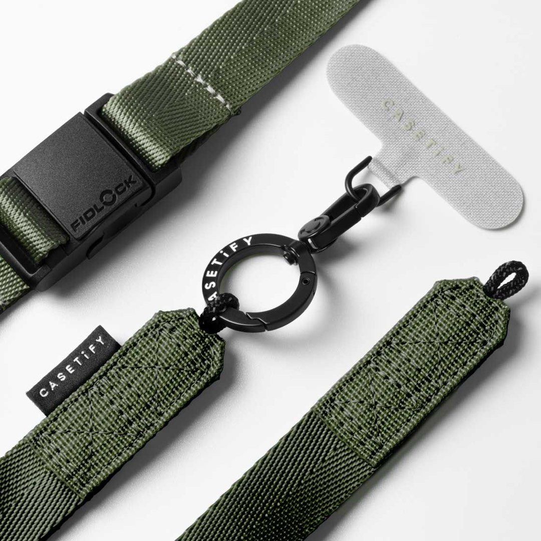 Casetify Utility Strap with Card Military Green, Mobile Phones