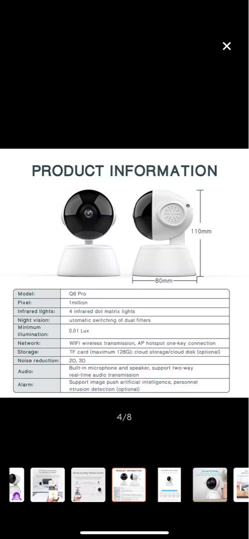 Cctv camera with memory card 64gb, Furniture & Home Living, Security