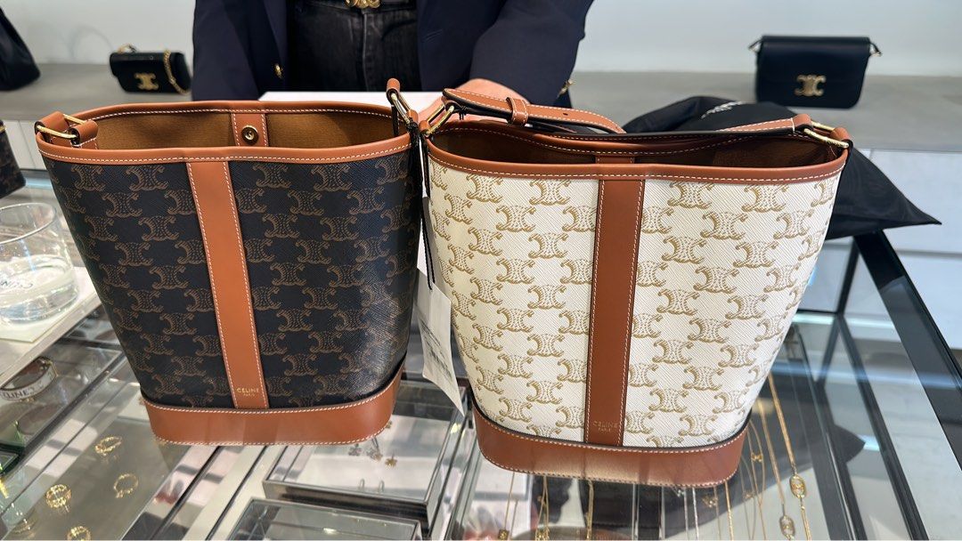 Celine triomphe bucket small deals
