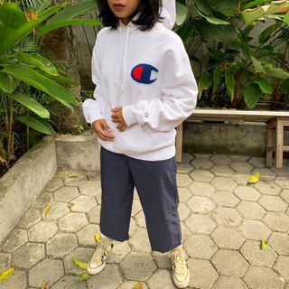 Champion big logo C towel hoodie