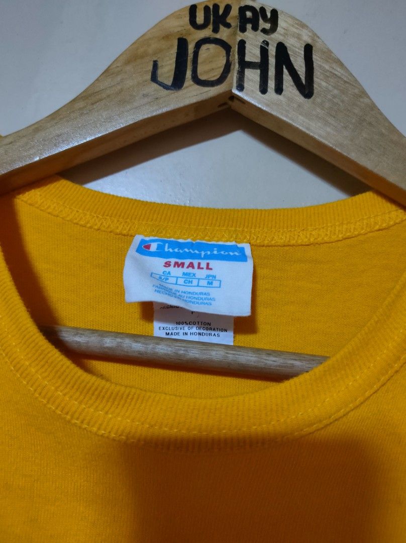 Champion Shirt (Yellow Mustard) on Carousell