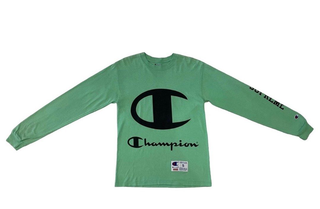 Intuition Enkelhed Begge Champion X Supreme long sleeve, Men's Fashion, Tops & Sets, Tshirts & Polo  Shirts on Carousell
