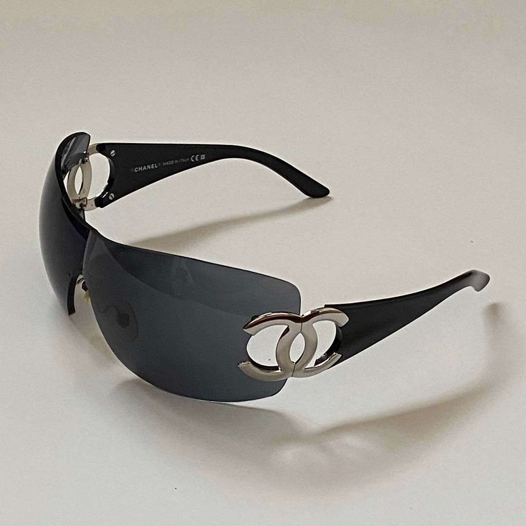 Chanel sunglasses model 4147 NOS wrap shield lunette brille shades y2k –  LookcatSunglasses