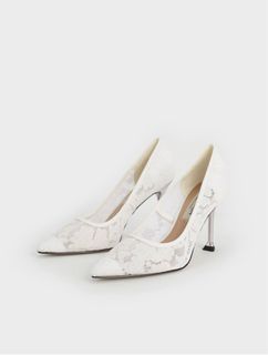 Charles & Keith White Bridal Shoes