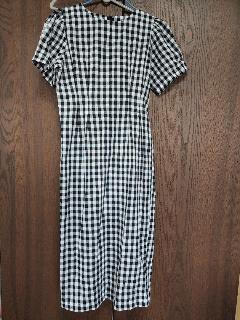 CHECKED GINGHAM DRESS Women s Fashion Dresses Sets Dresses on