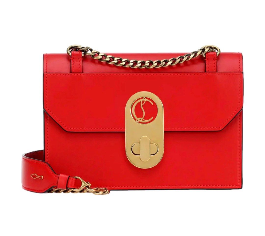Christian Louboutin Elisa Red Calf Paris Luxury Bags Wallets
