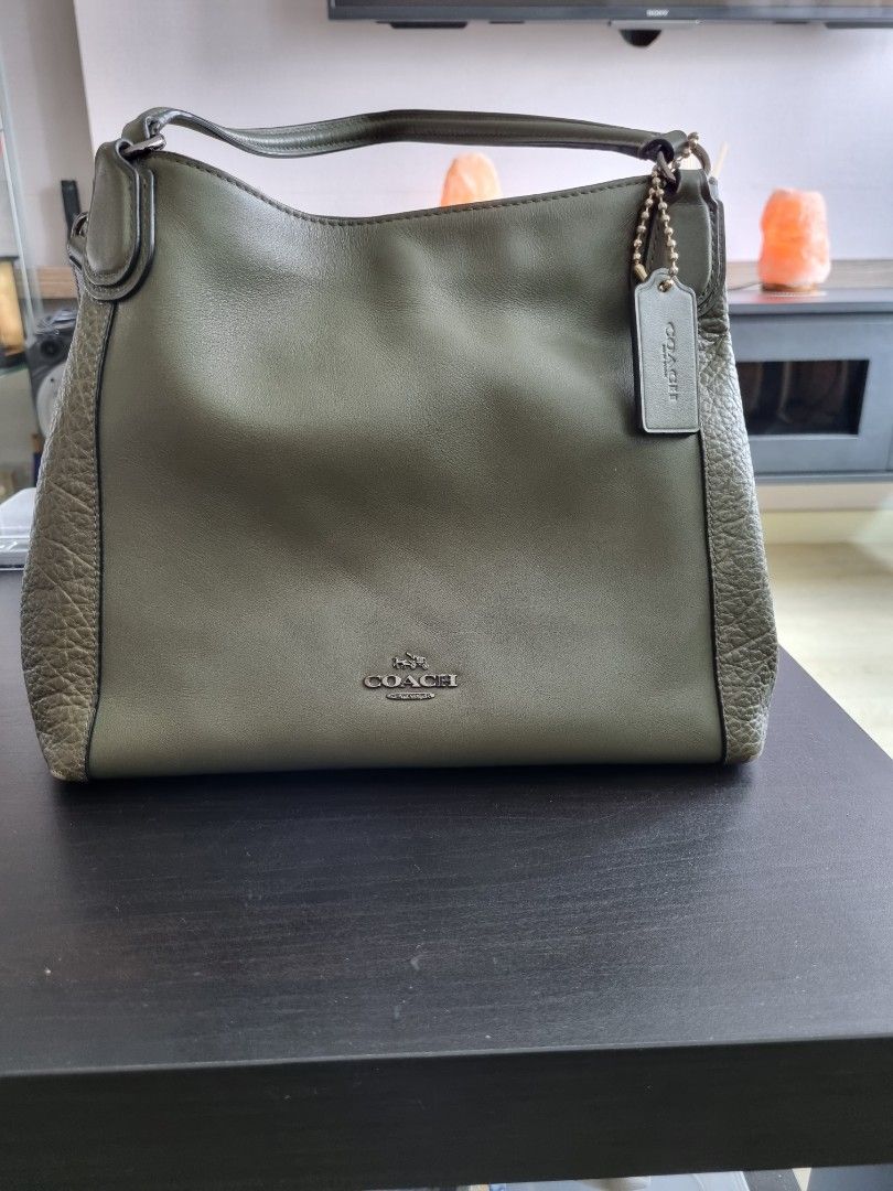 Coach edie cheap 28 grey