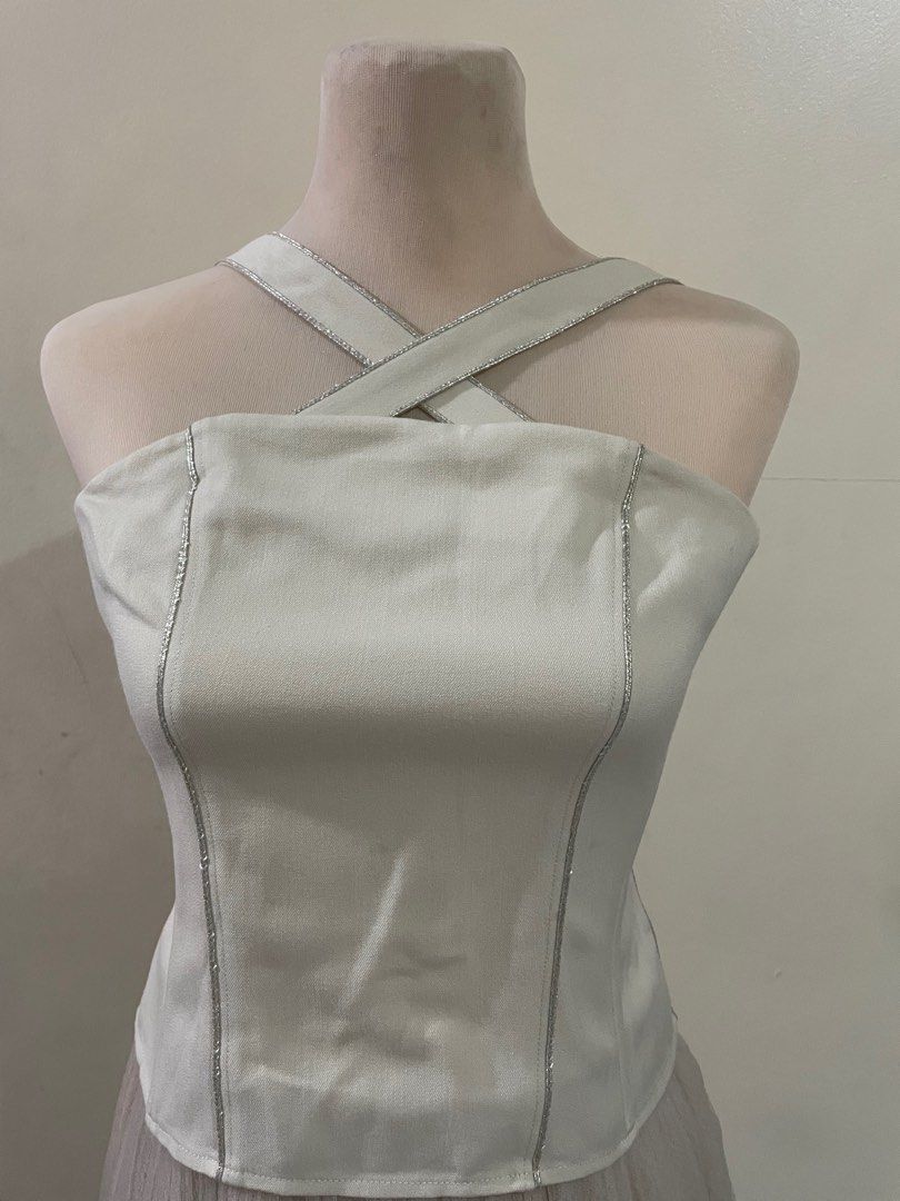Corset Gown Dress (Category: Dresses) located in Caloocan City. Submitted by declutter_goods_for_less (Listing ID 1229862159, Image 3). Description: 🍦10/10 Conditon, Used for less than an hour 🍦Have convertible straps you can style 🍦May fit M-L 🍦Message me for mord information and photos 🍦Shipping Fee will be shouldered by the buyer .