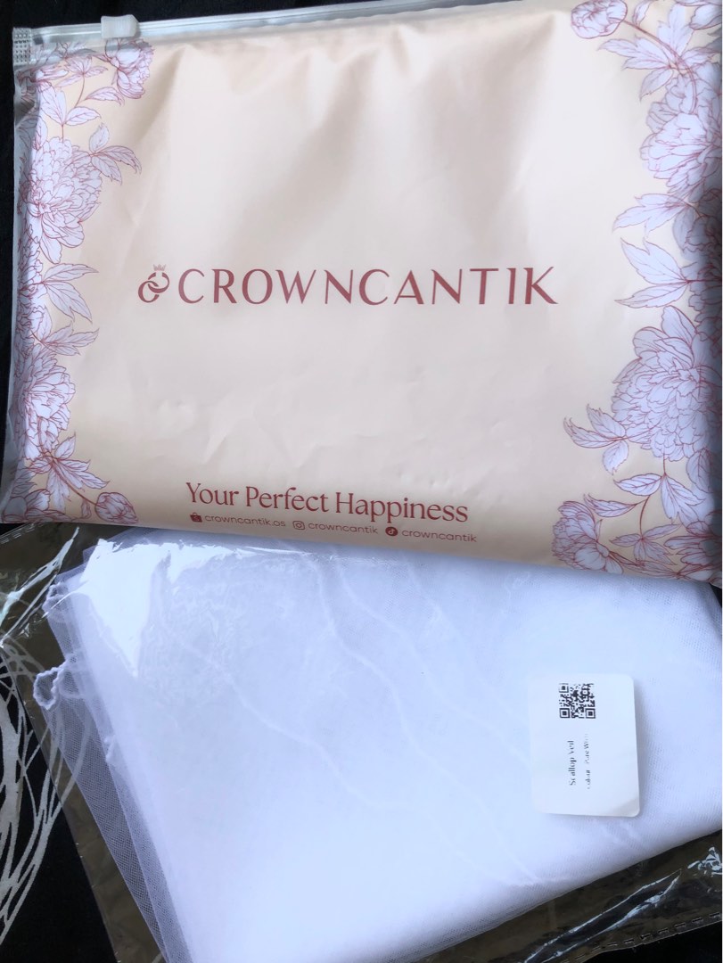 Crowncantik Bawal Nikah And Veil Womens Fashion Muslimah Fashion