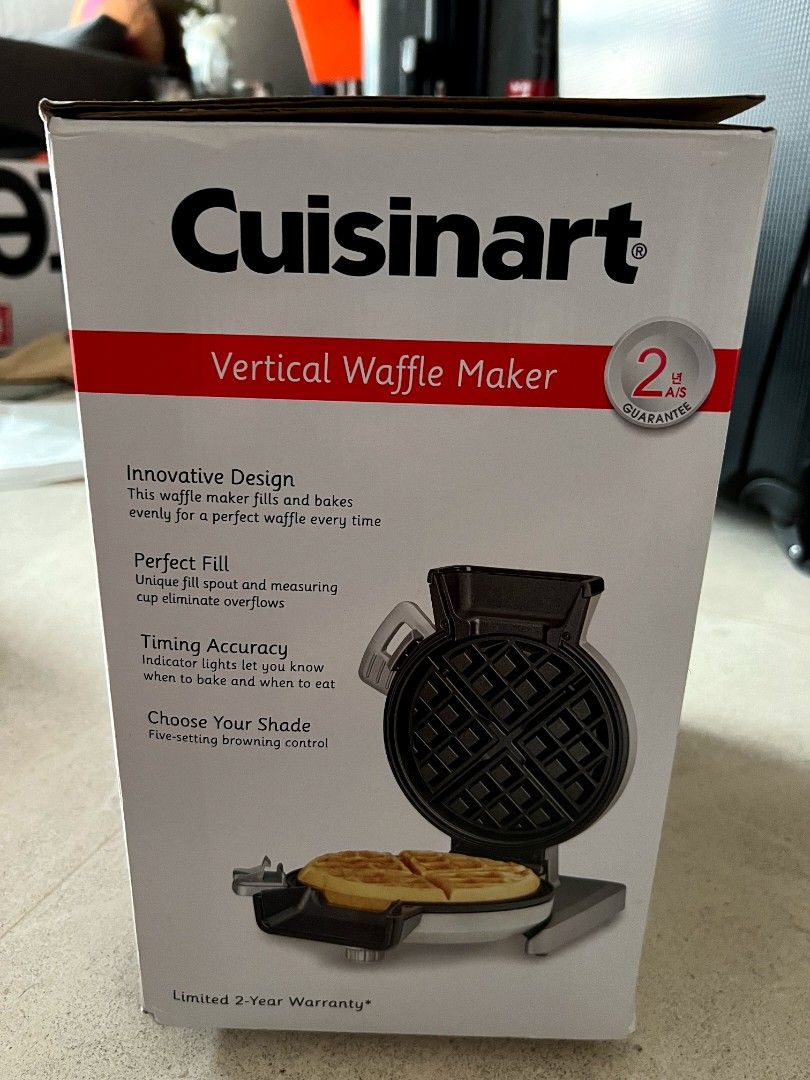 Cuisinart vertical Waffle maker, Furniture & Home Living, Kitchenware