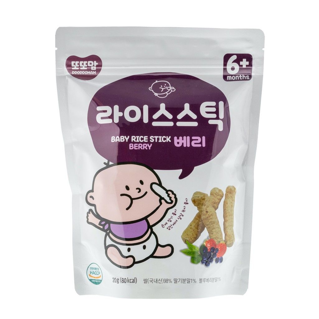 Teether Rusk Ddoddoman baby rice cracker biscuit Korean baby biscuit melt in mouth ...