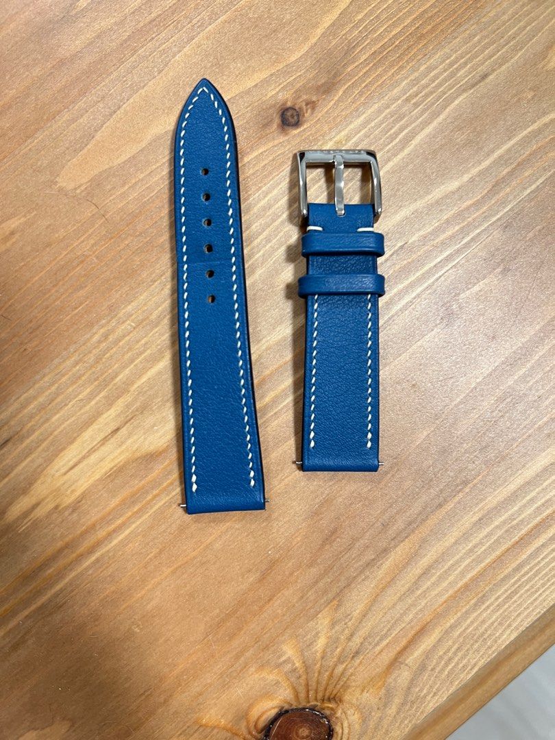 Swift Leather Strap (Aegean Blue) - Monstraps