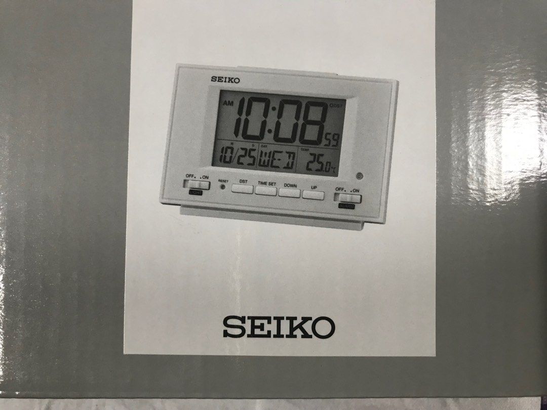 Digital Clock SEIKO, Furniture & Home Living, Home Decor, Clocks on