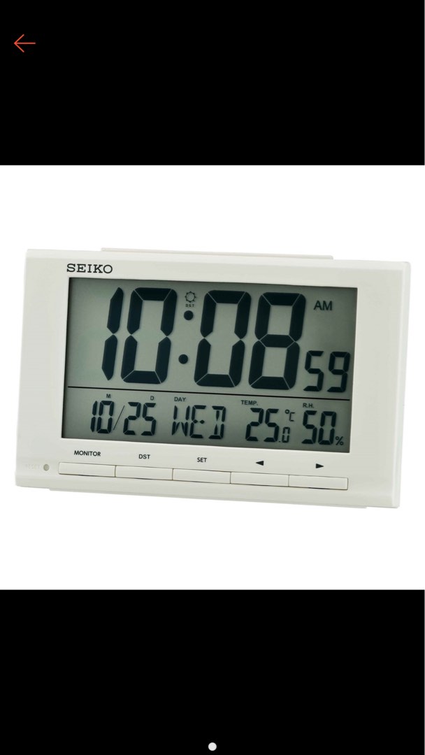 Digital Clock SEIKO, Furniture & Home Living, Home Decor, Clocks on