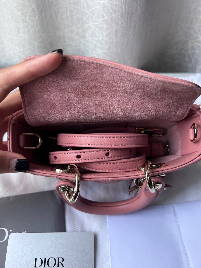 Lady Dior Micro Bag Ethereal Pink Cannage Lambskin