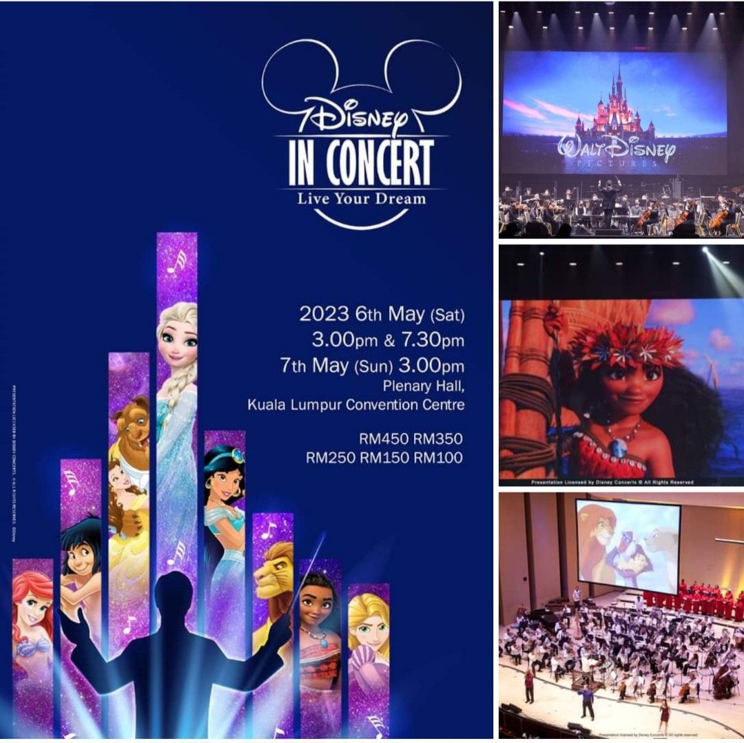 Disney in Concert Live Your Dream Kuala Lumpur, Tickets & Vouchers
