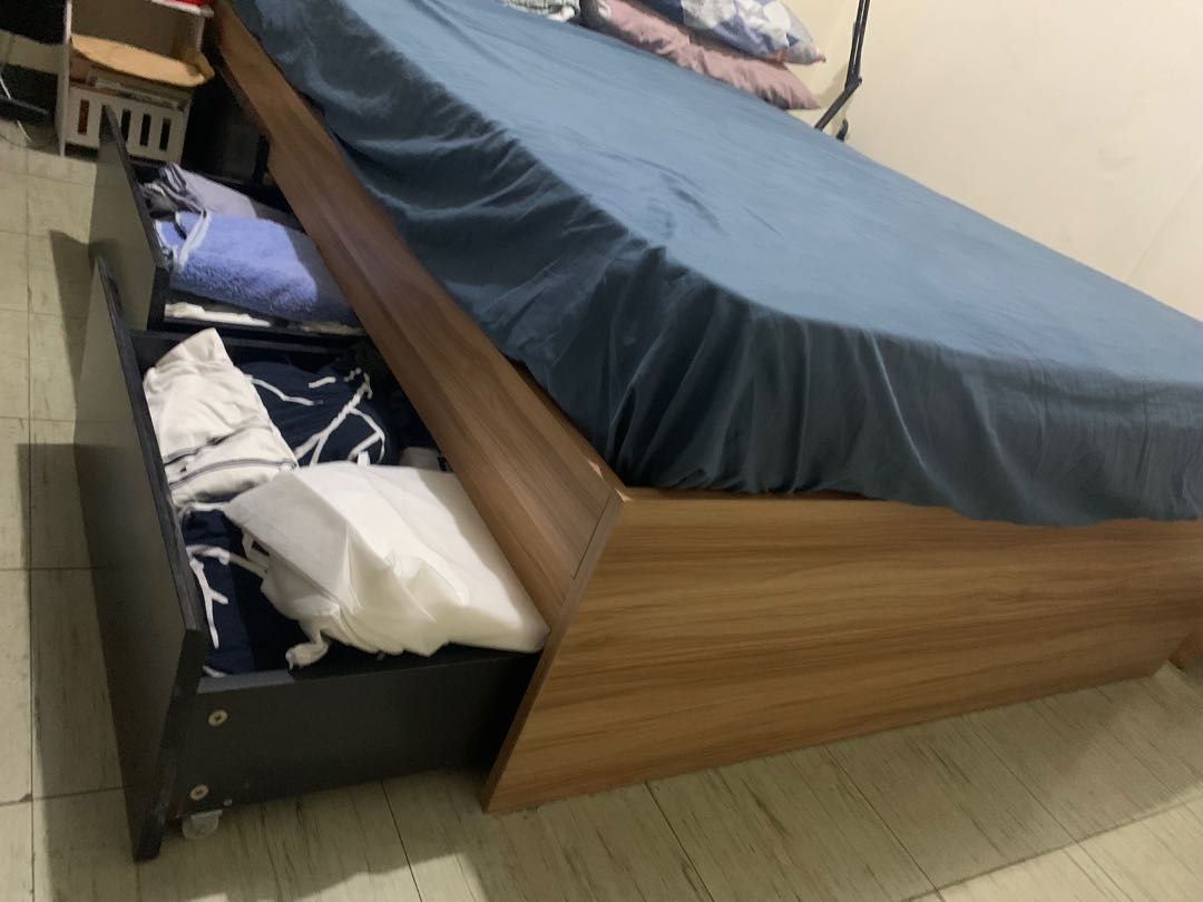 Double bed from Mandaue Foam Set 54x75, Furniture & Home Living