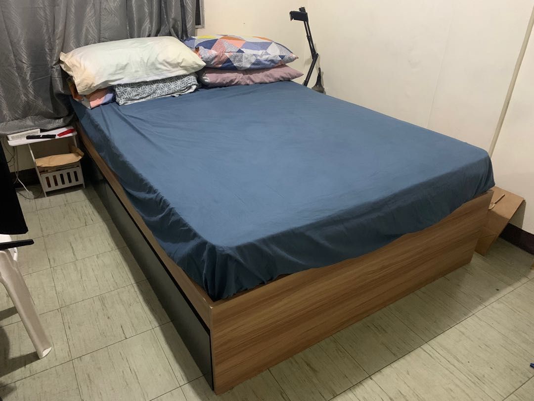 Double bed from Mandaue Foam Set 54x75, Furniture & Home Living