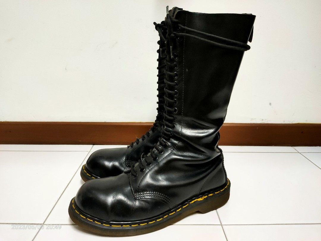 Dr Martens 1942 Steel toe Made in England Combo Military Black Jacket
