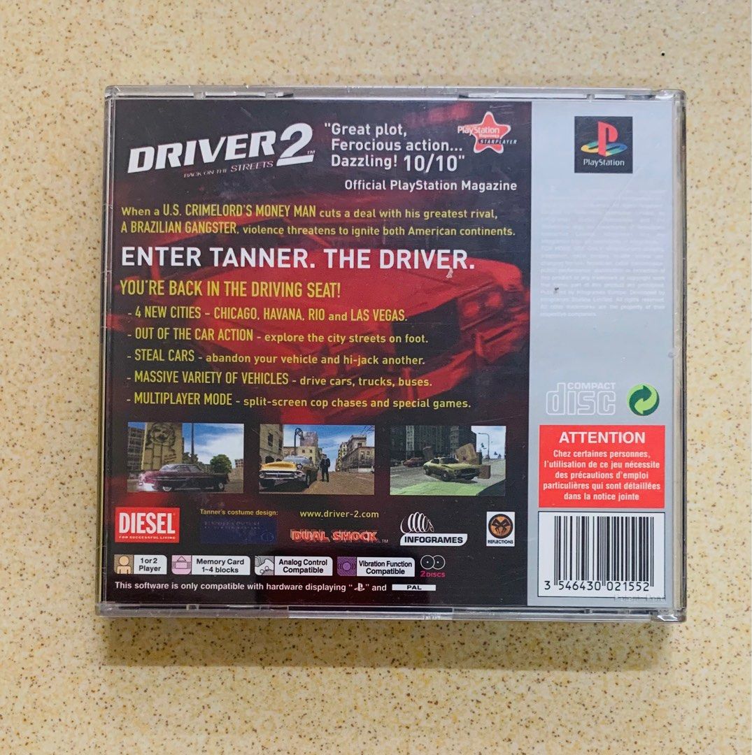 Driver 2 [Platinum] PAL Playstation one (ps1)