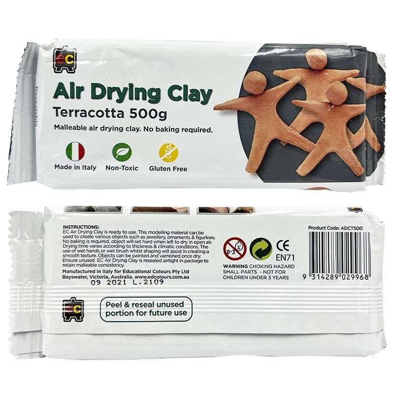 Ec Air Drying Clay 1kg Terracotta