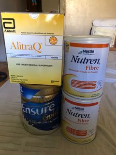 Ensure Gold milk, Nutren Fibre, AlitraQ