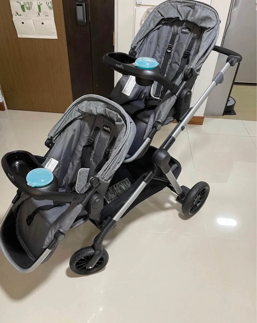 EVENFLO XPAND TWIN STROLLER, Babies & Kids, Going Out, Strollers on